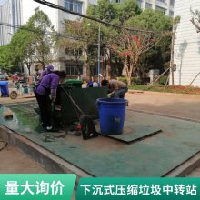 下沉式垃圾压缩站（机）设备 下沉式垃圾压缩中转站厂价出货