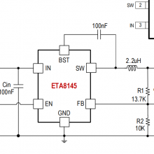 钰泰18V、4A，高效同步降压IC ETA8145
