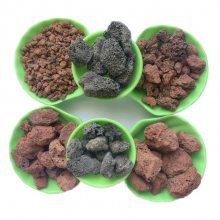 兰花养殖栽培用火山石颗粒 1-3 3-6 5-8mm红色火山岩 灰色火山石