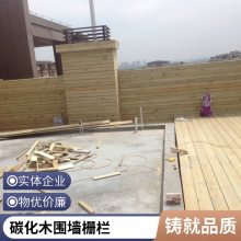 胜杰腾达 碳化木园艺木制品 插地栅栏 栅栏SJTDZL0 户外庭院花坛插