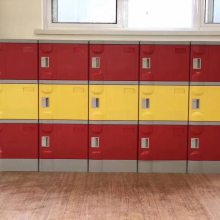 教室储物柜书包柜定制,学校收纳柜耐磨表面处理