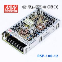台湾明纬RSP-100-12开关电源100W/12V/8.5A超薄型带PFC功能电源