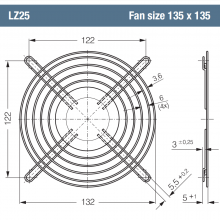 ebmpapst  LZ25 ֻߴ 135 x 135ȫԭװƷ