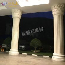 广东欧式酒店别墅GRC异型罗马立柱人造砂岩雕塑景观柱