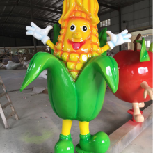 蔬菜水果卡通娃娃雕塑 玻璃钢萝卜包菜公仔模型人偶雕塑定制