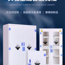 耐腐蚀双锁安全化验室玻璃器皿实验室化学药品试剂PP酸碱柜