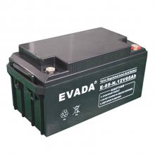 EVADA爱维达蓄电池E-65-N 12V65AH消防系统 直流屏配套