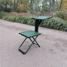 匠军多功能野营制式营具便携式学习椅 野战户外作业折叠两用学习凳