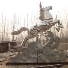 钢铁马雕塑 几何钢铁马雕塑 几何不锈钢钢铁马雕塑厂家