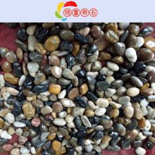 广东鹅卵石原产堆场，江门花园装饰点缀石，黑色抛光鹅卵石地铺石