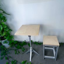 30 30铝型材桌椅 工业风铝型材海洋板组合咖啡方桌 铝操作台