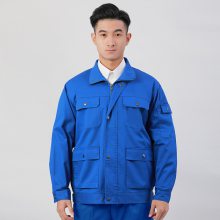 春秋长袖工作服耐磨工程服男女车间工地劳保工作服印字工装定制