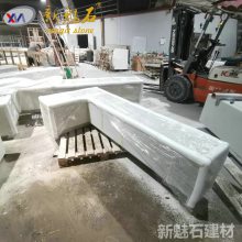 新魅石定制水泥制品户外家具 无机磨石花坛 混凝土花坛坐凳