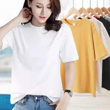 时尚韩版女装T恤批发纯色大码T恤大版服装厂家低价3-5元批发