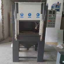 圆管型铸造件陶瓷制品去釉层翻新 自动滚轴喷砂机