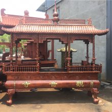 厂家直销铸铁长方形八龙柱香炉陵园寺庙院大香炉佛道教香炉景区铜香炉供佛