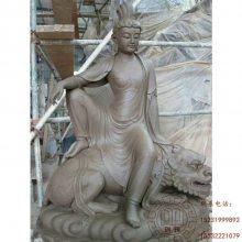 石雕观音花岗岩、送子菩萨三面观音、佛像工艺品摆件