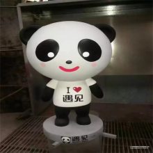 定制玻璃钢卡通可爱型小熊猫雕塑动漫动物雕塑
