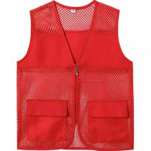 春夏工装透气工作服衣服网格印字图logo广告马甲四季通用