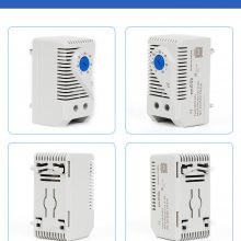 电控柜散热型温度控制器KTS011 蓝色常开机械式温控器 当日发