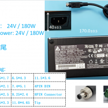 Delta台达24V电源适配器充电器DPS180AB 180W PSE KC PSB