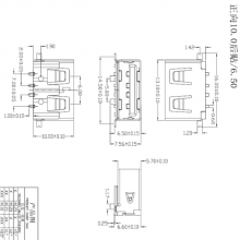 USB 2.0 4Pĸ 10.0 ƬSMT 2.0Aĸȫ   ڽ