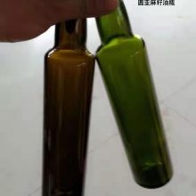 徐州玻璃瓶厂家长期批发500ml茶色玻璃核桃油瓶配套盖子