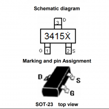 NCE3415 SOT-23 ½Pǿ͹MOSFET