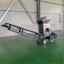 小型粉土机 拖拉机带动皮带碎土机 铲车上料电动输送带泥土打碎机