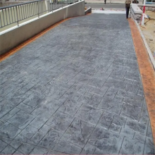 承接工程项目混凝土压花地坪施工模具借用彩色路面材料厂家
