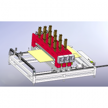 普睿玛围板箱后段加工生产手动线中空板蜂窝板预热折弯设备