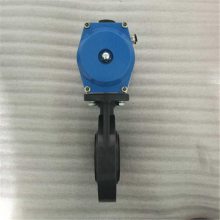 厂家供应 塑料蝶阀 法兰连接 D671X-10S 塑料材质 气动蝶阀 可按需定制 DN350