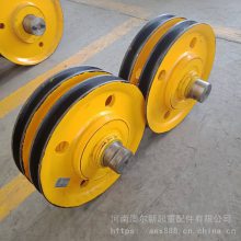 供应 钢丝绳轧制滑轮片 钢板热轧吊钩滑轮片