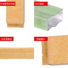 亚元 彩色磨砂牛皮纸风琴袋白棉纸蚕丝棉纸茶叶包装袋铝箔包装袋小泡袋