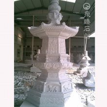 唐朝石雕佛塔 六角石雕祖师塔 花岗岩石雕往生塔 坚固可放长久