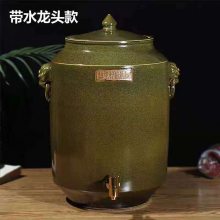 手工创意酒坛油缸茶叶罐 密封装食物陶瓷罐 景德镇手绘茶叶缸厂