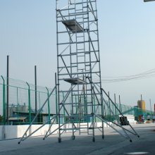 桥梁门式铝合金单宽脚手架 运输方便搭建快速多功能脚手架厂
