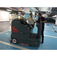南宁物业车库用爬坡力度强的驾驶式洗地机解决保洁
