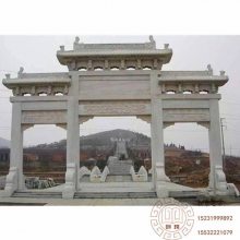 景区户外石雕牌坊 石雕厂牌楼 村庄牌坊