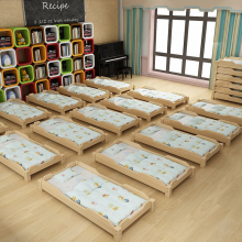 实木儿童床，单层学生床，幼儿园培训机构小朋友床