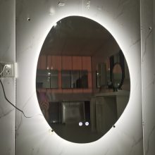 定制异形智能镜led发光镜美容院壁挂情景灯光镜奶茶店情景灯光镜