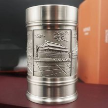 北京印象锡器茶具定制 纯锡茶叶罐定做 锡器工艺品免费设计logo 送礼茶叶罐礼品定制工厂