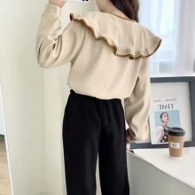 春秋款格子款女装衬衫批发广州春秋服装拿货昆明冬季服装厂家时尚潮流服装店货源韩版