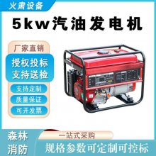 移动式5kw应急汽油发电机耗油量 395g/kw.h应急220V电源