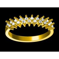 红铜镶嵌玉石订婚戒指企业定制 琥珀戒指 男 —宝石首饰定制厂家