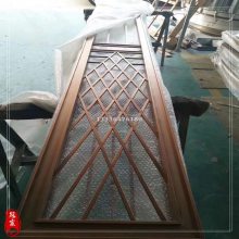 定做不锈钢实心激光镂空不锈钢屏风 青古铜拉丝做旧屏风 来图定制