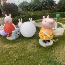 小猪雕塑 广场卡通人物雕塑摆件 广州恒创雕塑工厂