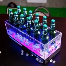 酒吧LED发光冰桶 KTV啤酒框发光酒桶 亚克力创意七彩发光香槟冰桶 来图来样定做