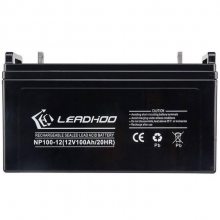 LEADHOO利虎蓄电池NP100-12机房电池12V100AH/20HR持续工作时间