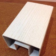 订制不锈钢木纹管 热转印不锈钢玻璃扶手凹槽面管